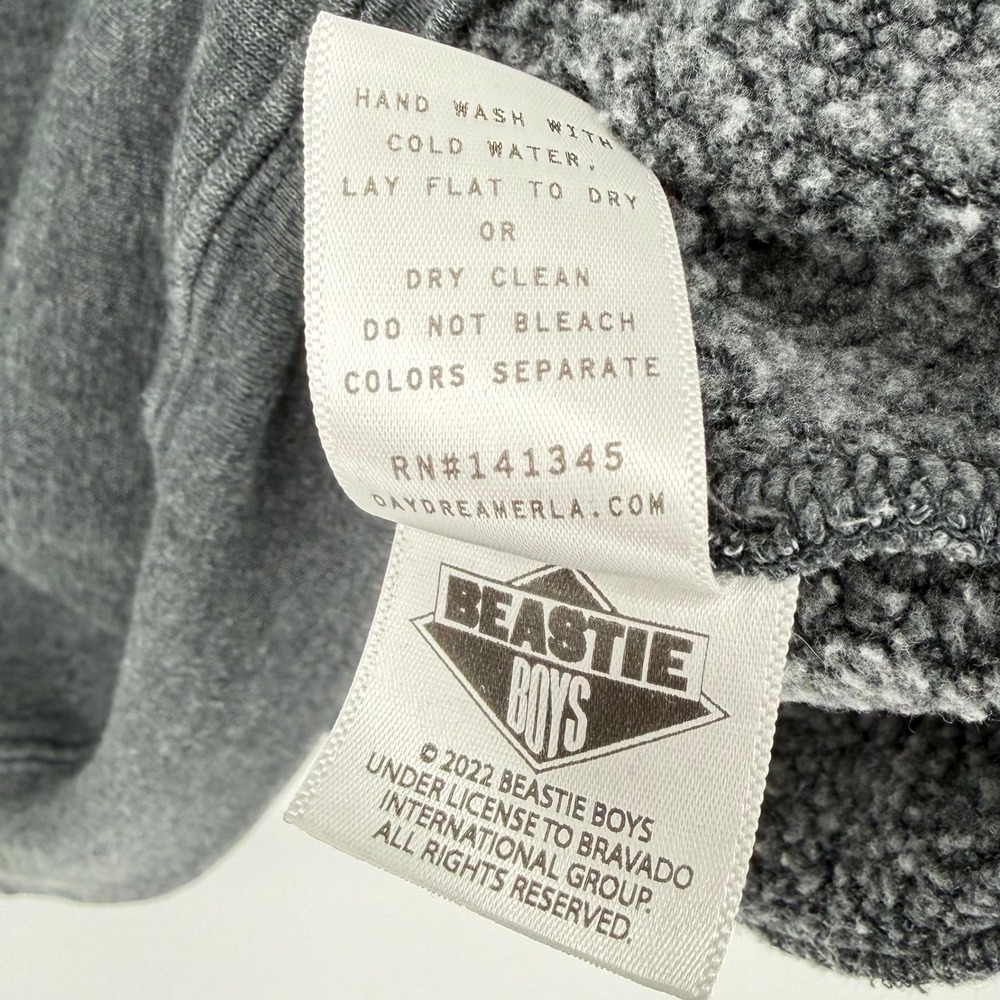 Daydreamer Beastie Boys Sweatshirt Charcoal Grey Yellow Graphic Crewneck XL - Picture 4 of 14